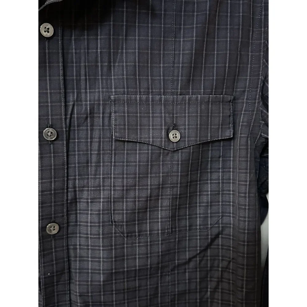 Banana Republic BR Men's Plaid/Check Casual Shirt Two Pocket Front Size S